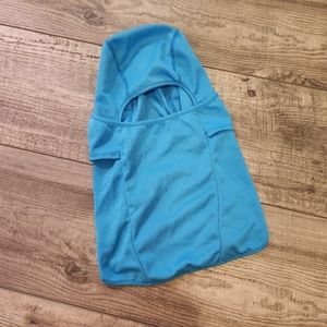 Balaclava women blue athletic workout gym exercise running cycling hiking winter